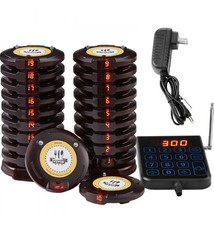 Restaurant Pager System, Wireless 500m Long Range Lineup Waiting Queue Signal,