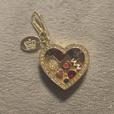Juicy Couture Valentine's Heart Chocolate Candy Box Locket Pendant Charm 2011