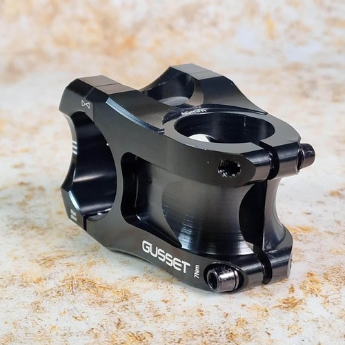 Gusset S2 AM Mountain Bike Stem Black 35mm Clamp - 33mm 40mm or 50mm Reach - Picture 3 of 11