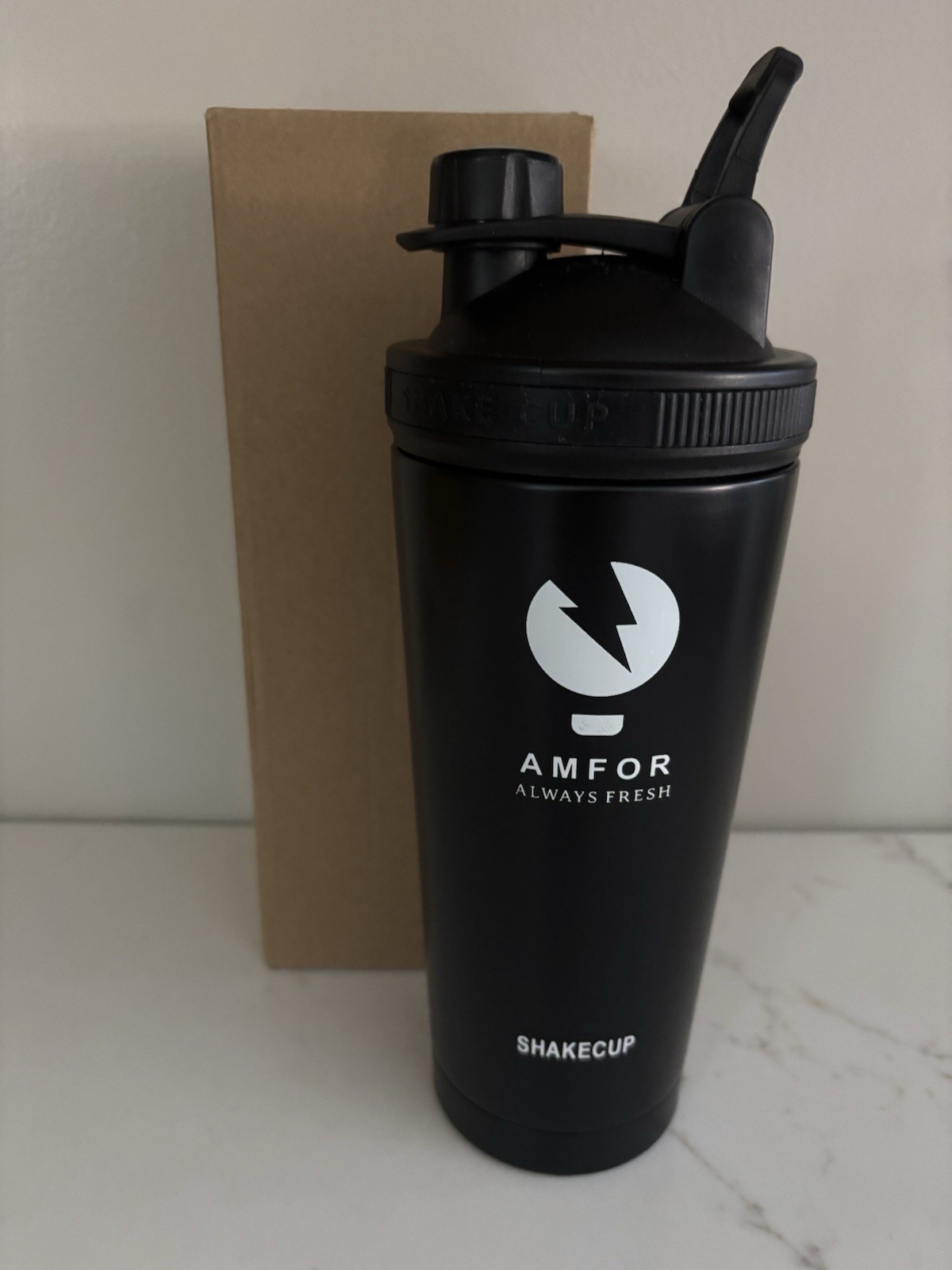 Shaker Bottle, Double Wall Stainless Steel 25 Oz, stainless steel blender bottle