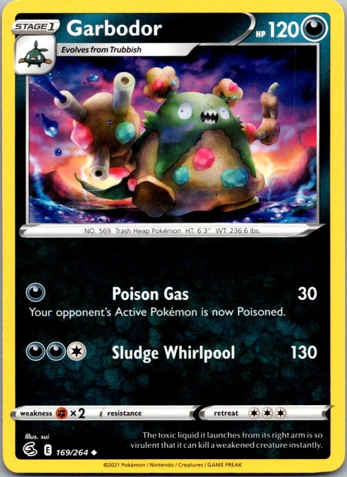 Garbodor 169/264 Uncommon Fusion Strike Pokemon Near Mint