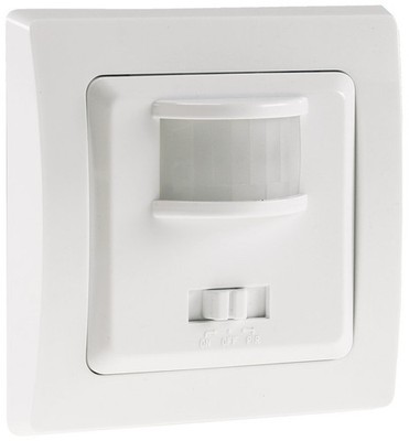 UP Bewegungsmelder PIR Sensor 160° 7m, LED geeignet, 3-Draht Technik, weiß 19720