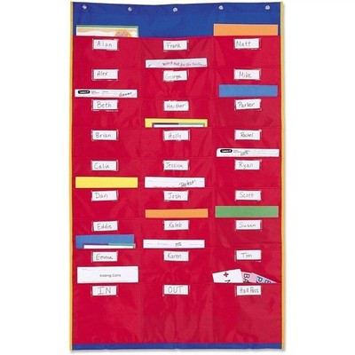 Learning Resources Organization Station Wall Door Hanging Organizer Pockets New!