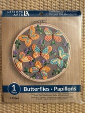 Leisure Arts Butterflies 6  Embroidery Kit