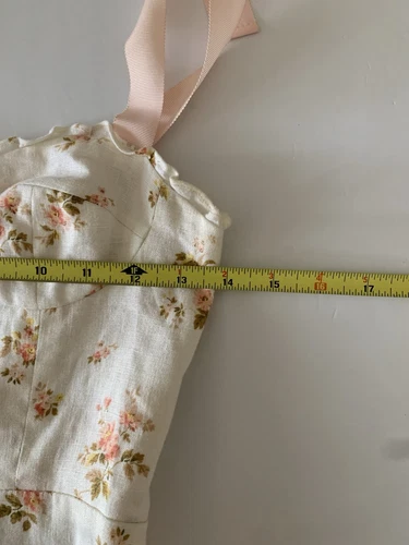 Reformation Vale Linen Dress Mildred White Floral Tie Ribbon Midi Size 2 - Picture 9 of 11
