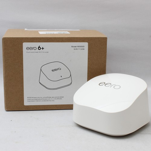 Eero 6+ Dual Band Mesh Wi-Fi 6 Smart Home Hub Router - White (U)
