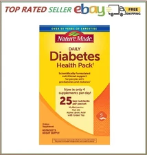 Nature Made Daily Diabetic Health Pack - 60 Packets - 60 Day Supply