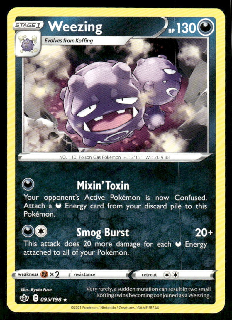 Weezing SWSH06: Chilling Reign [095/198] Rare NM Pokemon