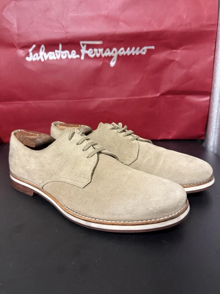 $890 Zapatos Mocasines de Cuero Prada Gris Para Hombres Talla 9 UK / 10 US Hechos en Italia Foto 2 de 4