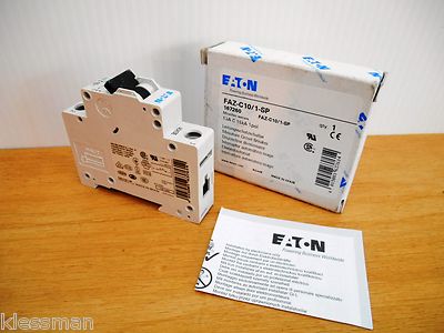 Eaton Faz-C10/1-Sp Supplementary Protector 10A, 1P, 277VAC
