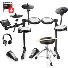 Donner DED-200 Lite Electric Drum Set + Throne Cubase Melodics Lesson Xmas Gift