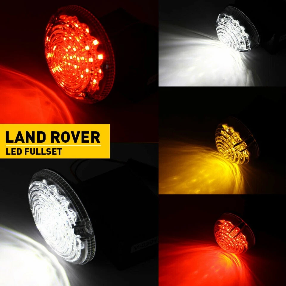 LED Light Upgrade Kit Full Clear For Fog Reverse FIT Land Rover 90/110 Defender - Image 3 of 4