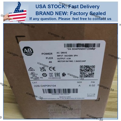 Factory Sealed Allen-Bradley 22B-D4P0N104 PowerFlex 40 AC Drive