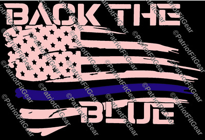 Back The Blue,I Got Your Six,Support Law Enforcement,Thin Blue Line,Vinyl Decal,