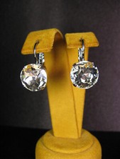 MARIANA EARRINGS SWAROVSKI CRYSTALS ROUND RP Bridal White Clear Gift Christmas