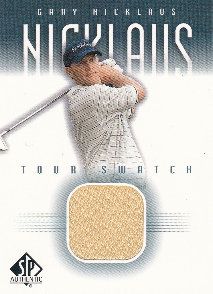 2001 UPPER DECK SP GARY NICKLOUS TOUR SWATCH CARD 