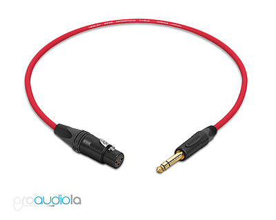 Mogami 2549 Cable | Neutrik Gold XLR-F 1/4