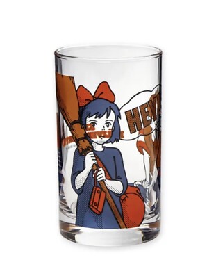 Studio Ghibli Kiki's Delivery Service Vintage Glass Cup HEY! Rare
