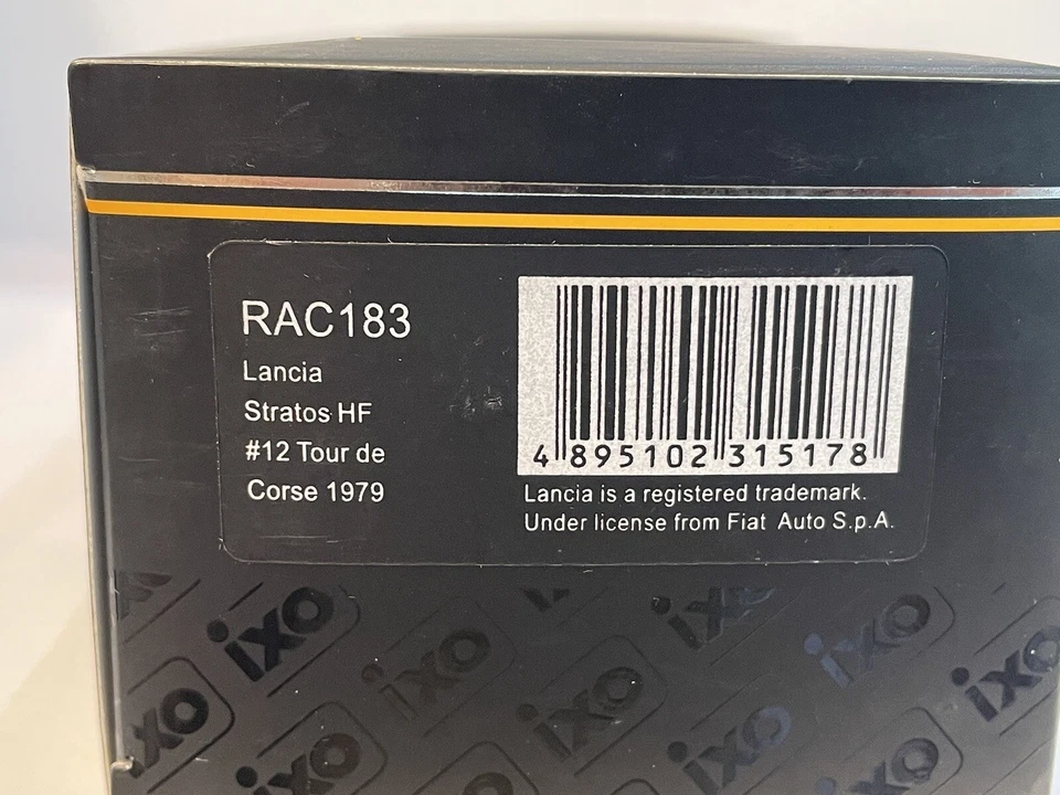 1/43 IXO RAC183 LANCIA STRATOS RALLY TOUR DE CORSE 1979 SERPAGGI - Image 2 of 2