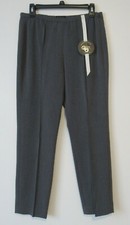 Charter Club Women's 2140 Classic Fit Career PANTS Gray Stretch Sz 6 Reg Short
