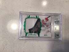 2018 Panini Flawless Emerald Mike Trout 5-CLR PATCH 1/3 #PA-MT BGS 9 MINT