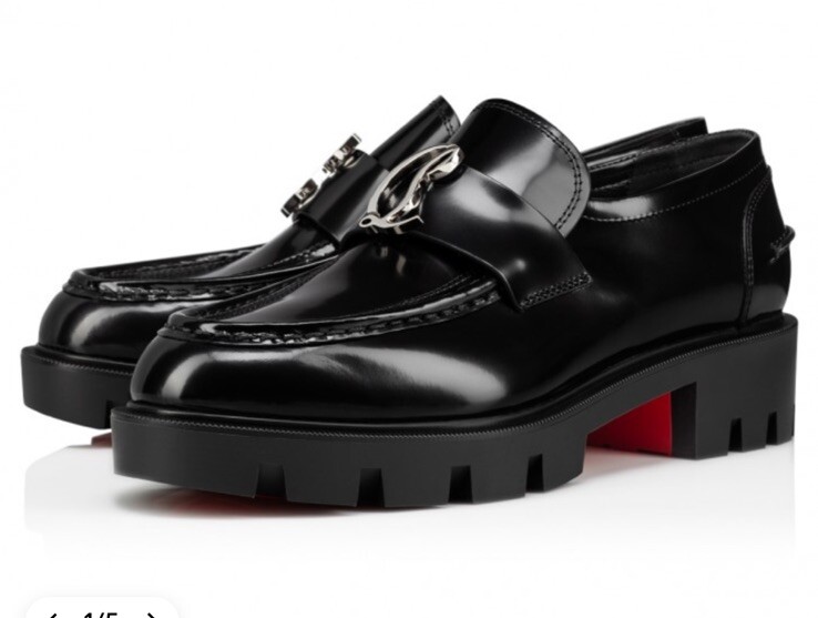 Christian Louboutin Cl Moc Lug Leather Loafer Women's Size 40.5