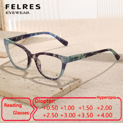 Cat Eye Anti Blue Light Reading Glasses Women Personality Presbyopic Glasses Hot
