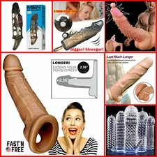 Tickler Penis Sleeve Cock Ring Male Girth Enhancer Sex-toys for Adult Vibrating