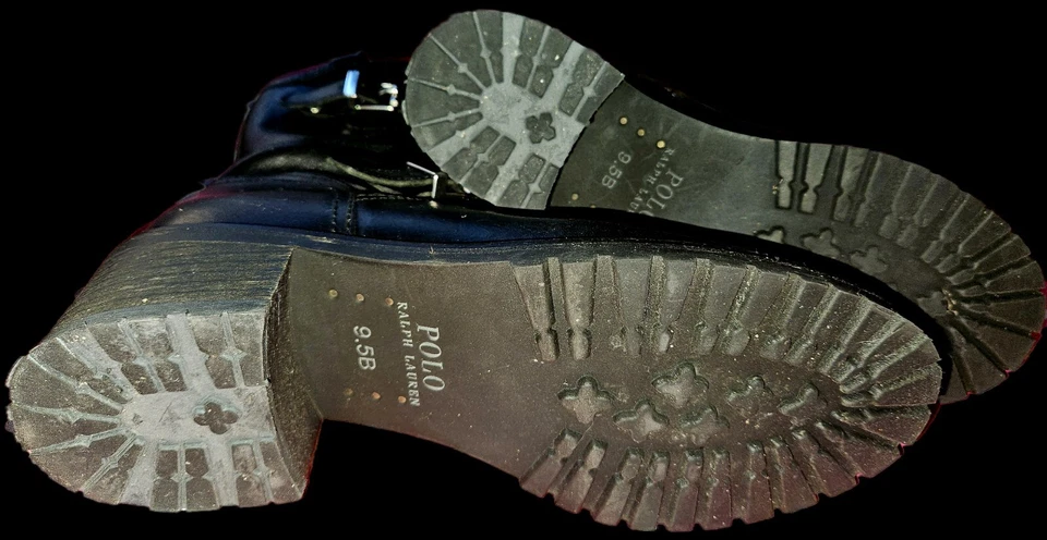 Polo Ralph Lauren Moto Boots 9.5 - Image 4 of 4