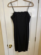 vintage black slip dress 7/8 Party Dress