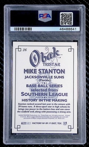 Giancarlo Stanton - 2009 Tristar Obak #26 - PSA 9 - Yankees - Bild 2 von 3