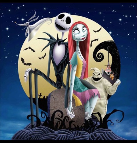 NIGHTMARE BEFORE CHRISTMAS MOONSTRUCK QUARTER YD HALF YARD & YARD RARE FREESHIP - 第 1/7 張圖片