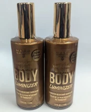 LOT OF 2 HARD CANDY JUST GLOW! ALL-OVER BODY LUMINIZER 1519 LIT UP BRONZE 3.8oz.