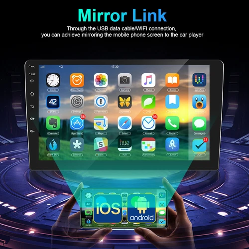 Große Stereoanlage für 2010-2019 Toyota 4runner Autoradio 10,33 Zoll GPS Navi - Bild 14 von 19