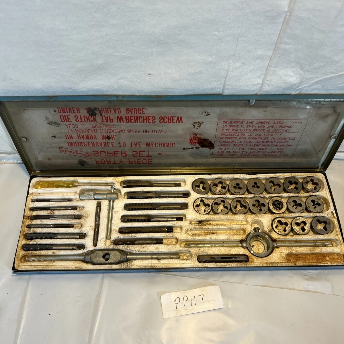 40 pc tap sale and die set