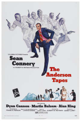 The Anderson Tapes 1971 - Sean Connery - v2 Vintage Classic Movie Poster