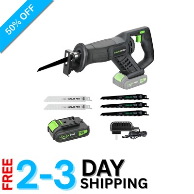 Variable Speed Cordless Reciprocating Saw - Suitable for Wood & Metal Projects