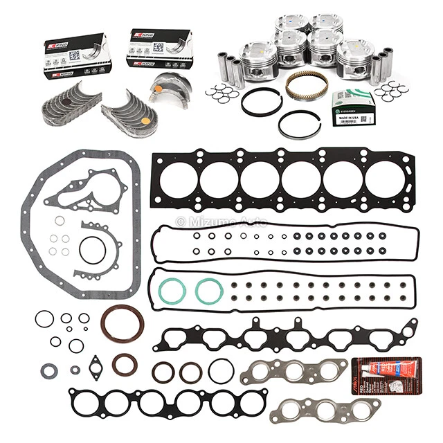 Full Gasket Set Pistons Bearings Fit 93-97 Lexus GS300 SC300 Toyota Supra 2JZGE - Image 2 of 4