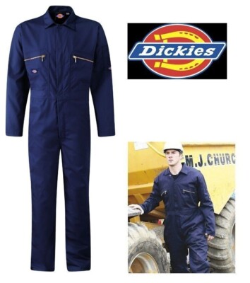 HERREN DICKIES REDHAWK REISSVERSCHLUSS VORNE OVERALL LATZHOSE KOCHANZUG MARINEBLAU XXL