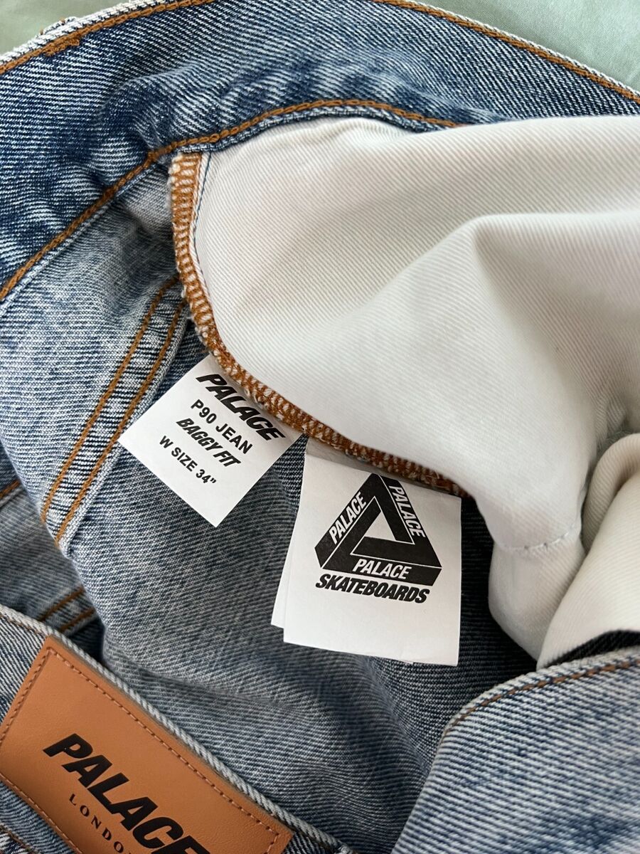 Palace Skateboards El Script P90 Baggy Jeans - Size 34 Palace Skateboards El Script P90 Baggy Jeans - Size 34