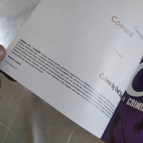 COWARD – VO TPB – Ed Brubaker – CRIMINAL volume 1 - Picture 2 of 2