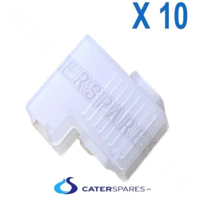 CATERSPARESUK 10 X 6mm HEAT RESISTANT ELECTRICAL ANGLED SPADE TERMINAL FASTRON NYLON COVER