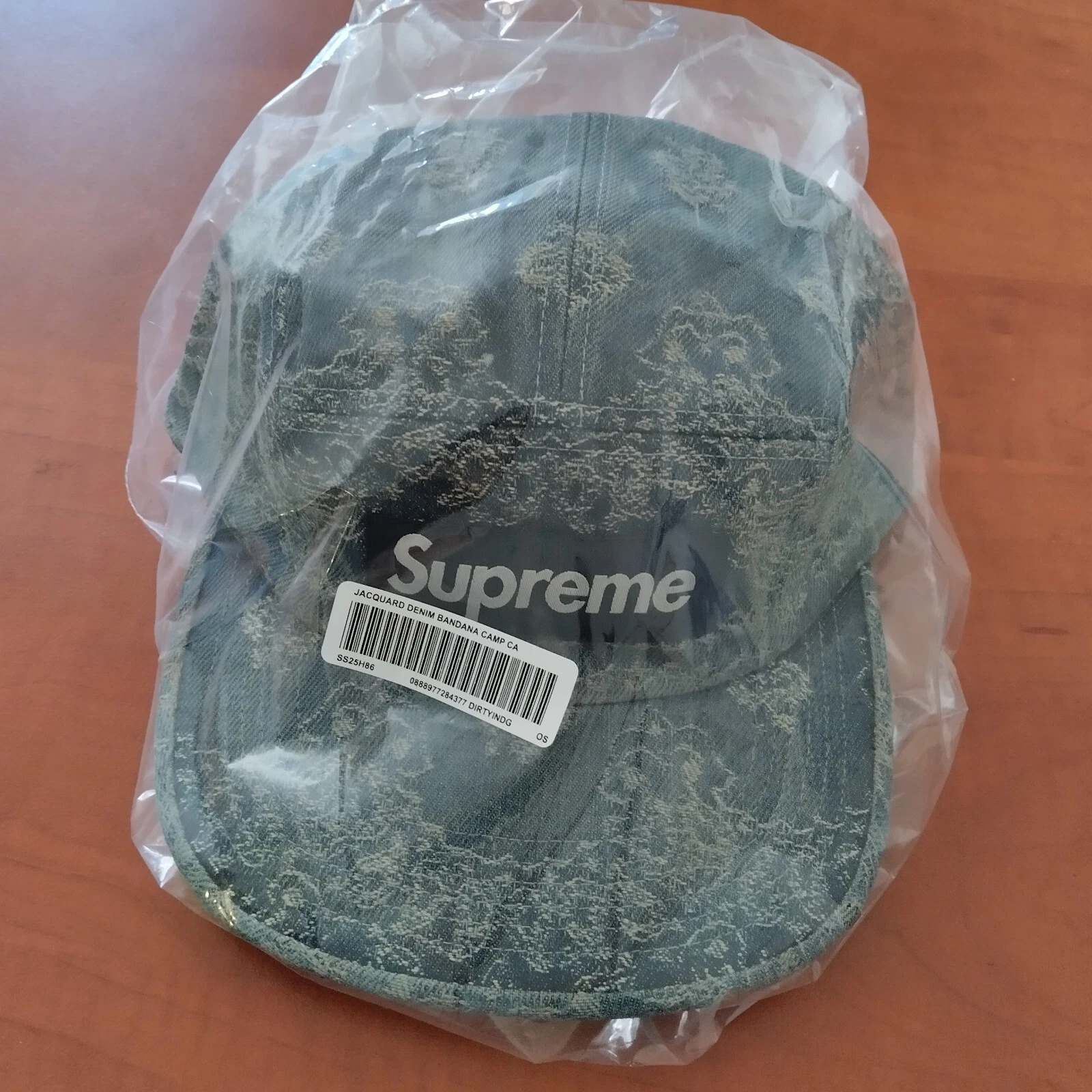 Casquette de camp en denim jacquard Supreme Bandana