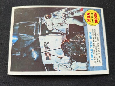 1969 Topps Man On The Moon Card # 6A Lunar Test Run (VG/EX)