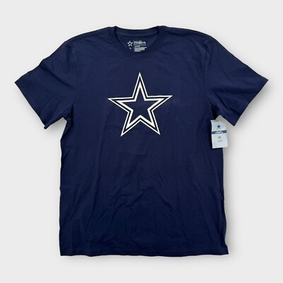 Dallas Cowboys Authentic Shirt Mens Large Blue Logo NFL Team Apparel NEW