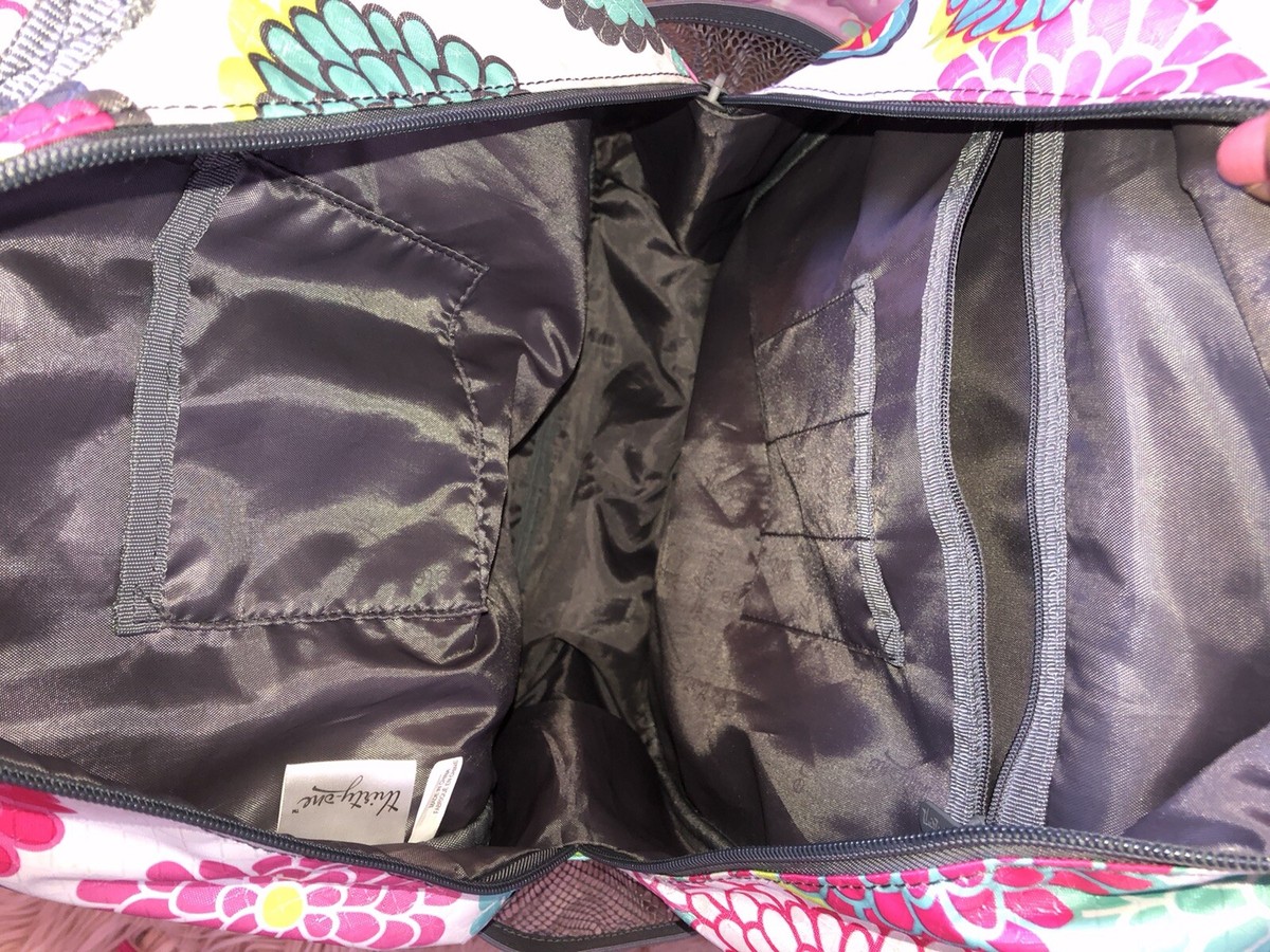 thirty-one Floral Backpack in Teal, Pink, Lime Thirty-One Floral Backpacks | Mercari main image 3