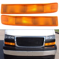 For Chevy GMC Express Van 03-25 Pair Directional Parking Light Turn Signal Lamp