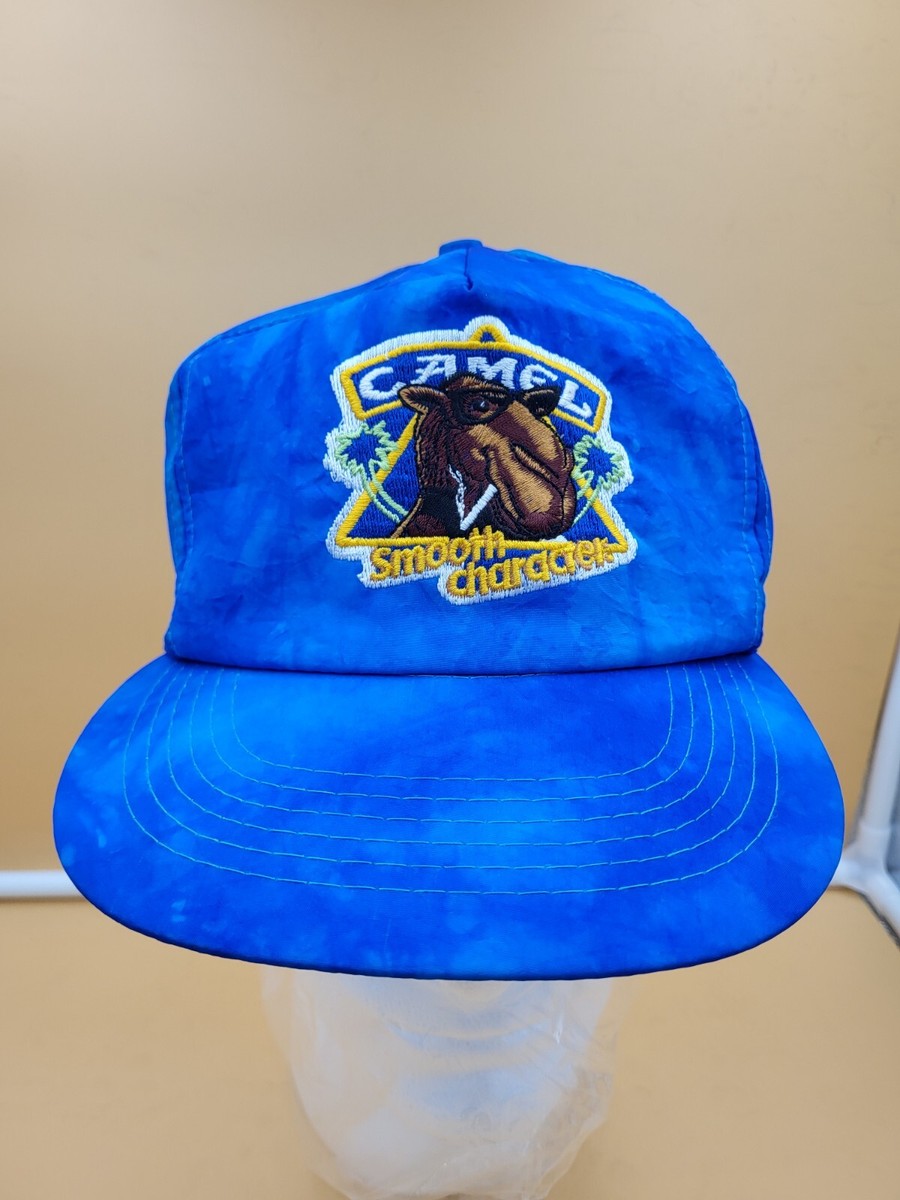 Vintage Camel Hat Cap Snap Back Blue | eBay