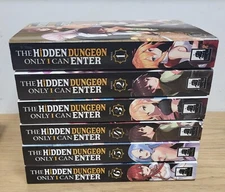 6 Volumes 1-6 The Hidden Dungeon Only I Can Enter Light Novel Complete Set