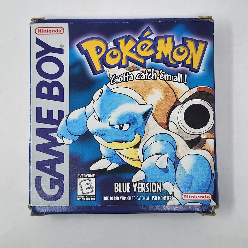 Pokémon Blue FIRST PRINT (Nintendo Game Boy) CIB Battery Saves - AUTHENTIC RARE - Image 2 of 4